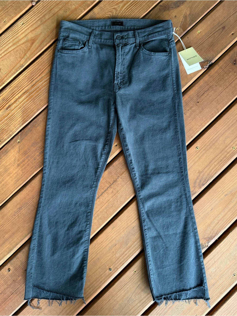 Mother The Insider Crop Step Frey Jeans Womens 29 NEW